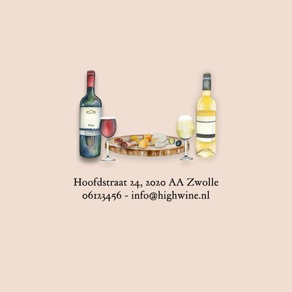 Uitnodiging high wine 2