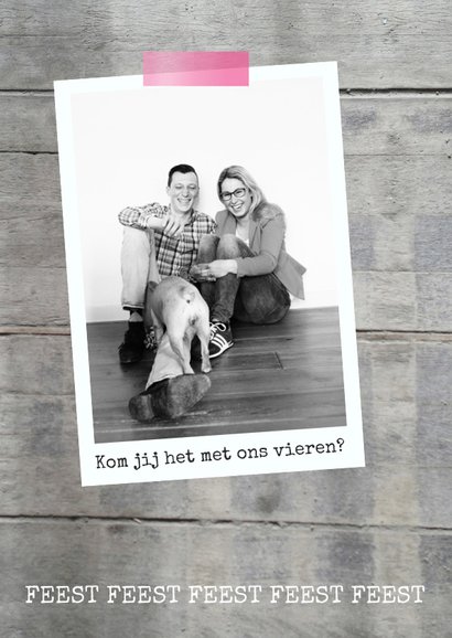 Uitnodiging hip jubileum hout 2