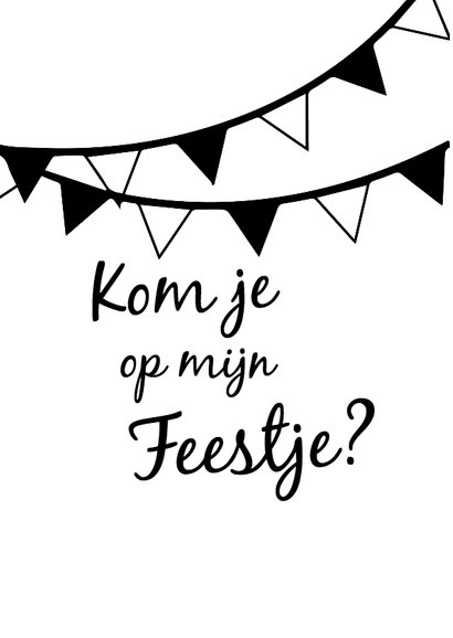 Uitnodiging hoera feest 1 jaar! 2