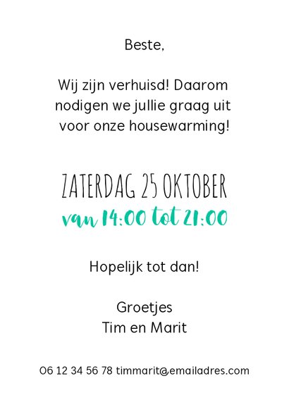 Uitnodiging housewarming party cactussen planten 3