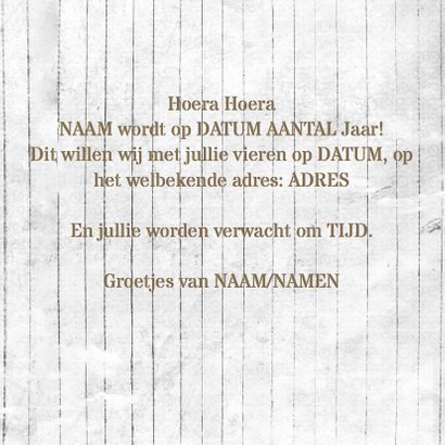 Uitnodiging hout en wegwijzer RB 3