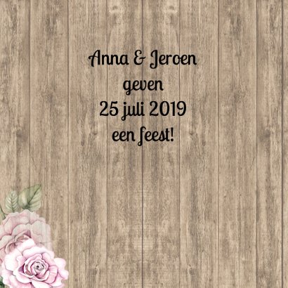 Uitnodiging hout jubileum 2