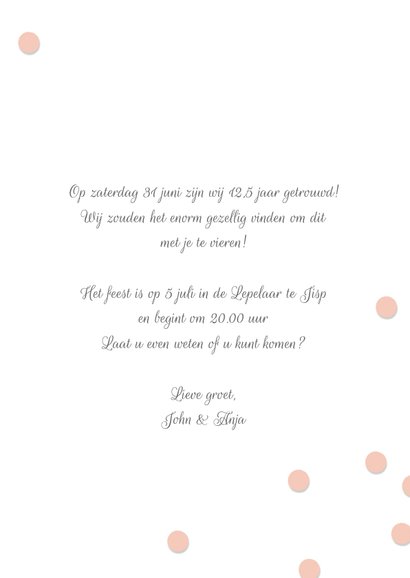 Uitnodiging huwelijk jubileum 12,5 jaar 3