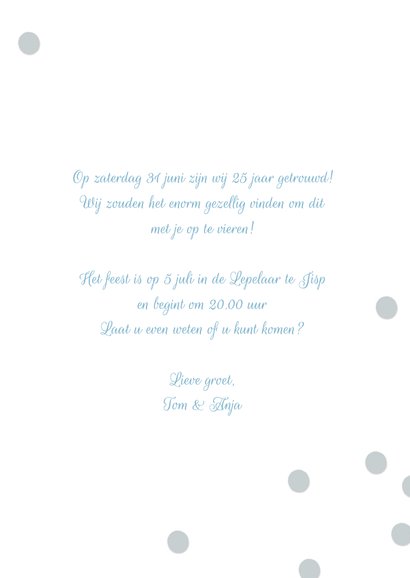 Uitnodiging huwelijk jubileum 25 jaar 3