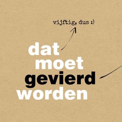 Uitnodiging Ik word 50 en daar is niks mis mee 2