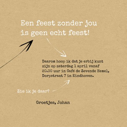 Uitnodiging Ik word 50 en daar is niks mis mee 3