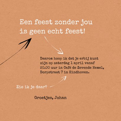 Uitnodiging Ik word 50 en daar is niks mis mee 3