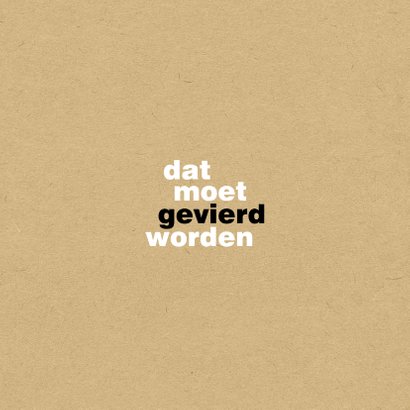 Uitnodiging Ik word 50 en daar is niks mis mee Achterkant