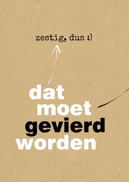Uitnodiging Ik word 60 en daar is niks mis mee 2