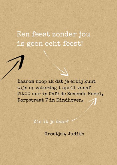 Uitnodiging Ik word 60 en daar is niks mis mee 3