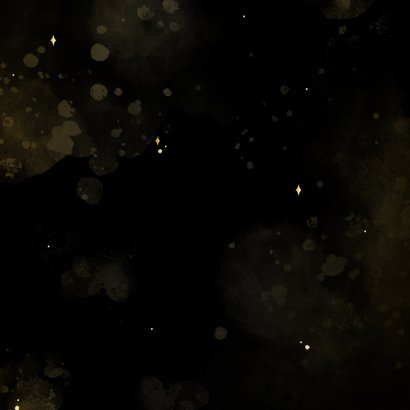 Uitnodiging inhaalfeestje zwart met goud 2