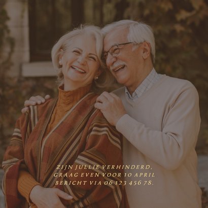 Uitnodiging jubileum 1976 2026 grote foto met goudfolie 2