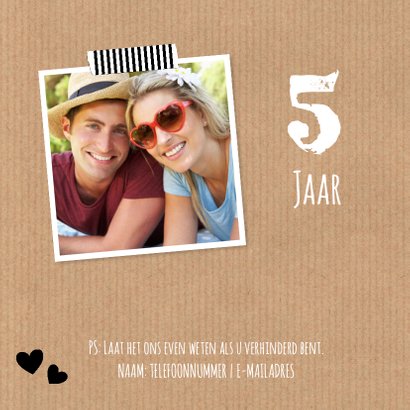 Uitnodiging jubileum foto kraft 2