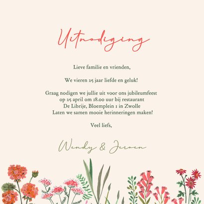 Uitnodiging jubileum veldbloemen 3