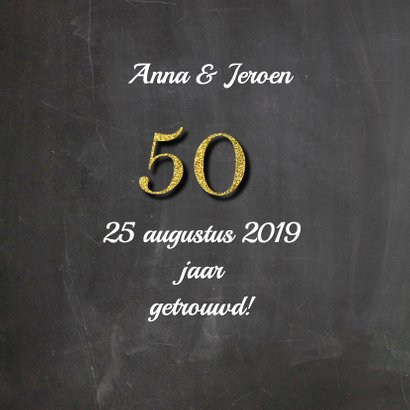 Uitnodiging jubileum vijftig 2