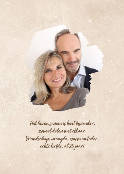 Uitnodiging jubileumfeest 10 jaar beige liefde hart 2