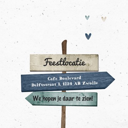 Uitnodiging jubileumfeest gegwijzers 50 jaar getrouwd 2