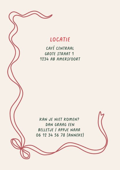 Uitnodiging kerst borrel doodle cocktails 2