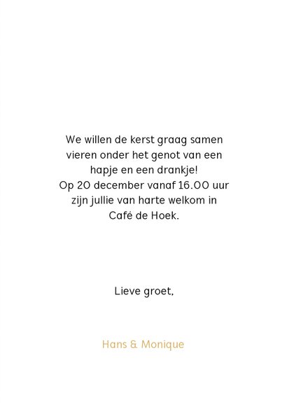Uitnodiging kerstborrel krijtbord sneeuw 3