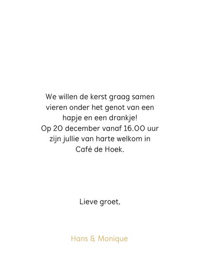 Uitnodiging kerstborrel krijtbord sneeuw 3