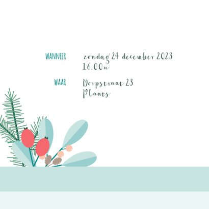 Uitnodiging kerstdiner botanisch 2