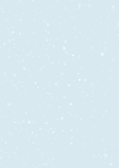 Uitnodiging kerstlunch sneeuwsterren blauw winter zakelijk Achterkant