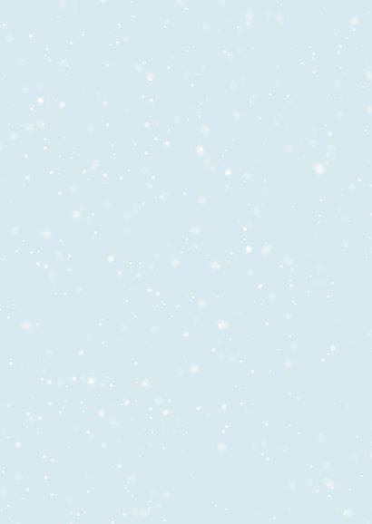 Uitnodiging kerstlunch sneeuwsterren blauw winter zakelijk Achterkant