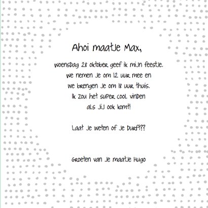 Uitnodiging kinderfeest ahoi 3