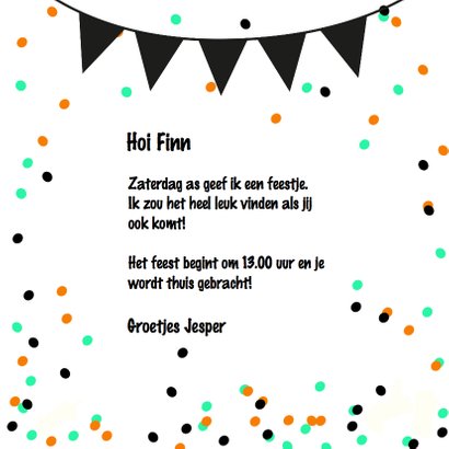 Uitnodiging Kinderfeest Monsters 3