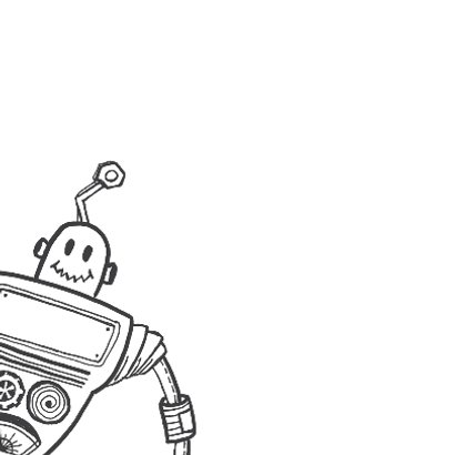 Uitnodiging kinderfeest robot 2