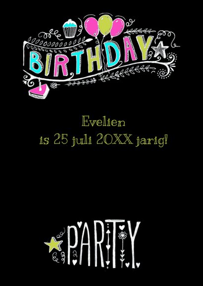 Uitnodiging kinderfeestje tekst 2
