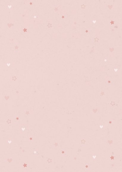 Uitnodiging kinderverjaardag unicorn Achterkant