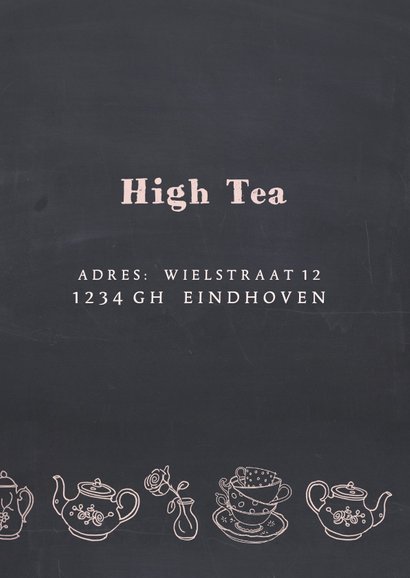 Uitnodiging krijtbord high tea 3