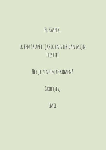 Uitnodiging Lama weten of je komt! 3
