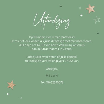 Uitnodiging lentefeest sterren hout 3