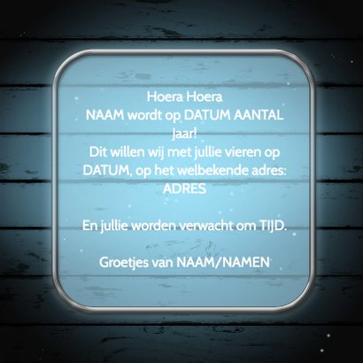 Uitnodiging neon feest A 3