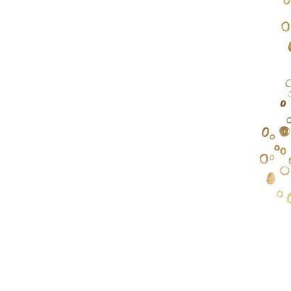 Uitnodiging nieuwjaarsborrel champagnefles bubbles logo Achterkant