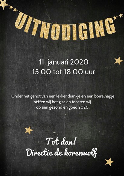 Uitnodiging nieuwjaarsborrel slinger 3