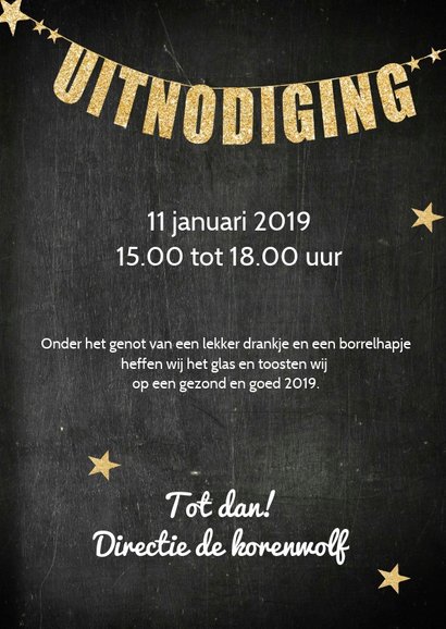 Uitnodiging nieuwjaarsborrel slinger 3