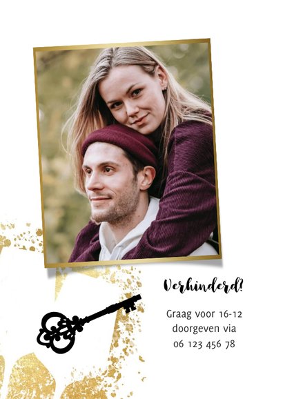 Uitnodiging oud & nieuw en housewarming ‘Cheers!’ 2