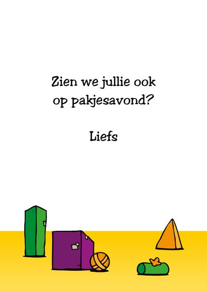 Uitnodiging Pakjesavond Sinterklaas 3