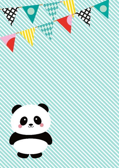 Uitnodiging panda babyshower 2