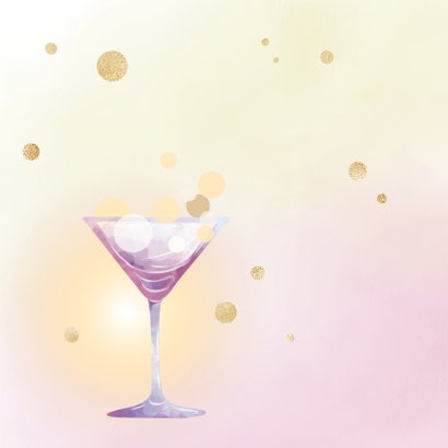 Uitnodiging Party - goud 2