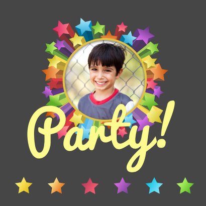 Uitnodiging party sterren hip 2