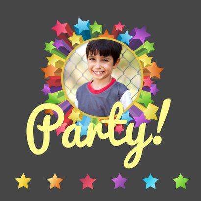 Uitnodiging party sterren hip 2