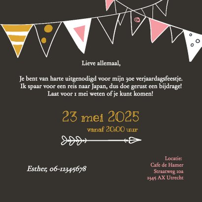 Uitnodiging - party time met foto 3