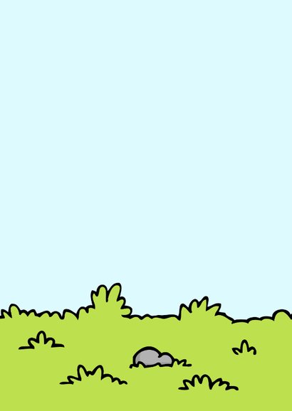 Uitnodiging Pasen handje helpen Achterkant