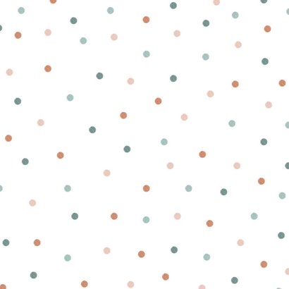 Uitnodiging pastel party met confetti Achterkant