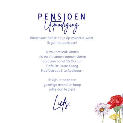 Uitnodiging pensioen klaprozen 3