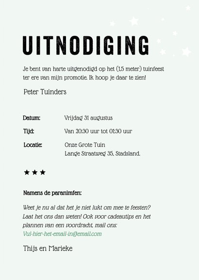 Uitnodiging PhD Promotie Feest met proefschrift omslag 3